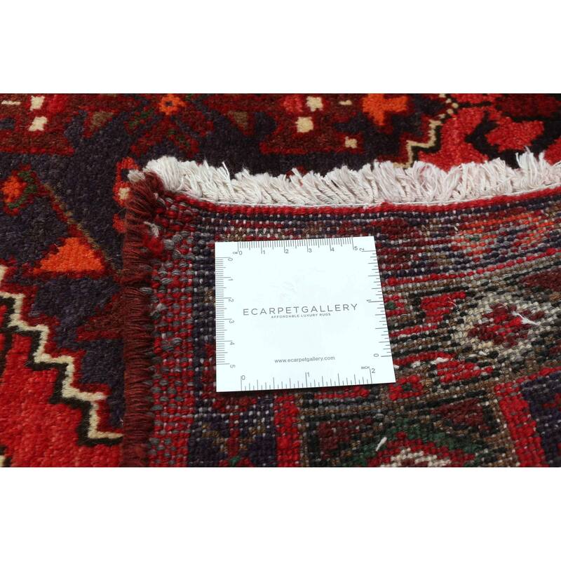ECARPETGALLERY Hand-knotted Andelz Red Wool Rug - 3'7 x 5'0
