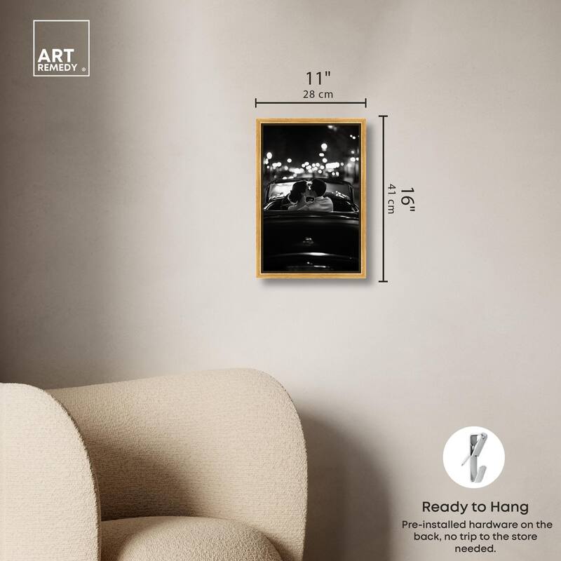 Kiss Me in the Moonlight II Canvas by Art Remedy