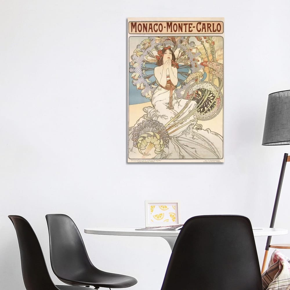 iCanvas "Monaco, Monte Carlo, 1897" by Alphonse Mucha Canvas Print