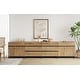 preview thumbnail 11 of 16, WAMPAT 4 in 1 Multifunctional Sideboard Buffet Cabinets, Modern Sideboard with Adjustable Shelves and 6 Drawers 4 piece - Oak