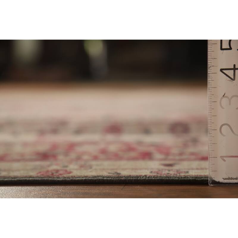 Hand Knotted Oriental 100% Wool Carpet Traditional All-Over Black Kerman Area Rug - 13' 0'' X 9' 8''