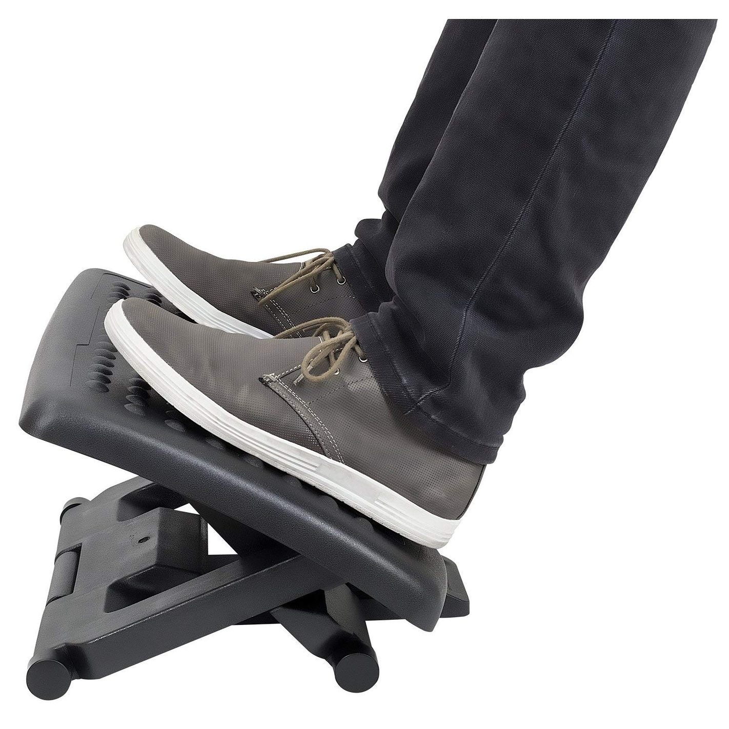 Under Desk Footrest, Adjustable Angle and Massaging Rollers, 18 x 13 Inches – MI-7808 - by Mount-It!
