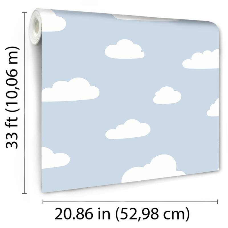 Veer Decor Clouds Pastel Wallpaper. - N/A