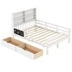 preview thumbnail 14 of 16, Twin/Full Size Bed Frame with 2 Drawers and Bookcase for Boys and Girls