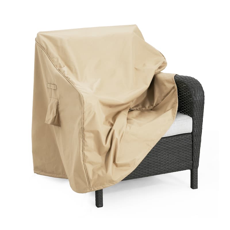 Roomfitters Outdoor Club Chair Shield Covers, Water-resistant and Easy to Clean, Set of 2