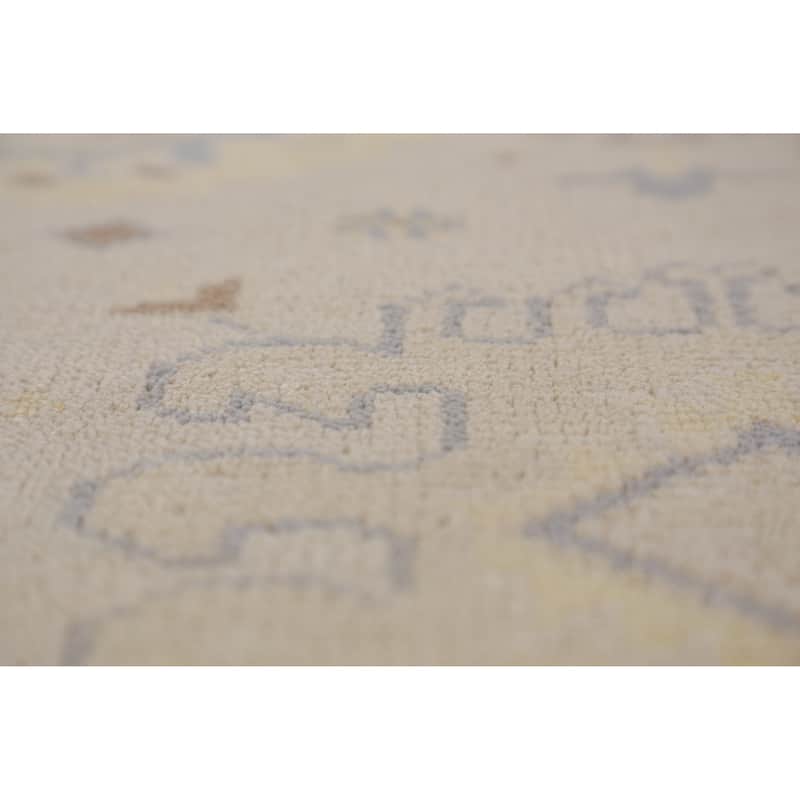 Earth Tone Oushak Indian Large Rug Handmade Wool Carpet - 8'1" x 15'8"