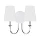 preview thumbnail 2 of 3, Payton 2 Light Polished Chrome Wall Mount - 13.50'' W x 11.81'' H