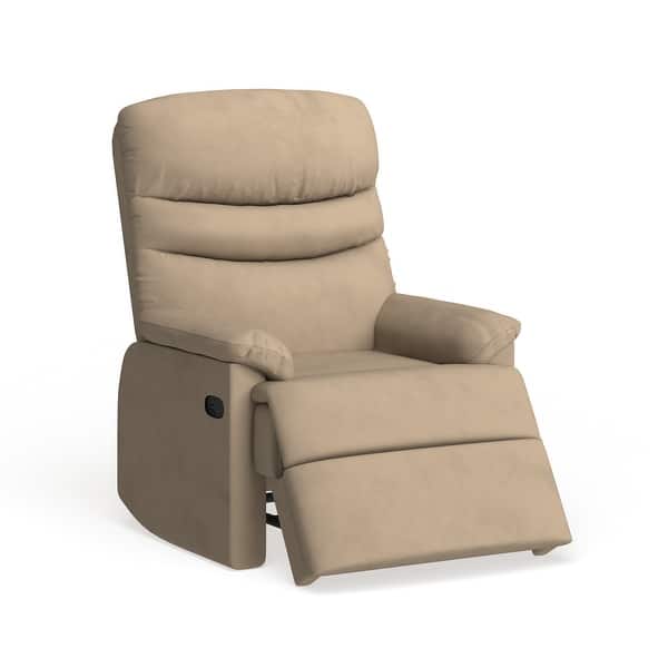 slide 1 of 5, Copper Grove Lily Tan Microfiber Recliner