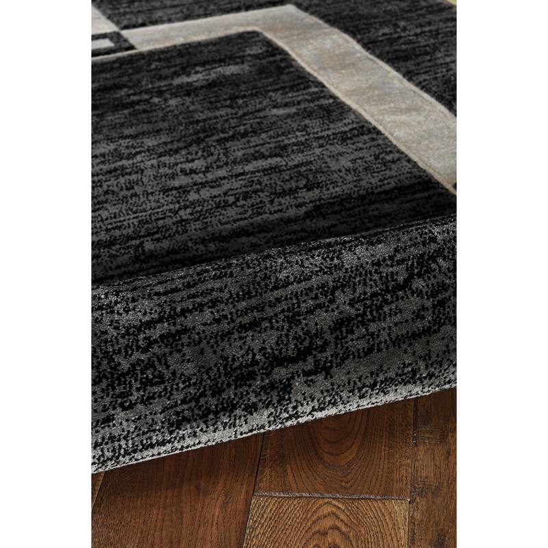 Geo-Bordered Area Rug