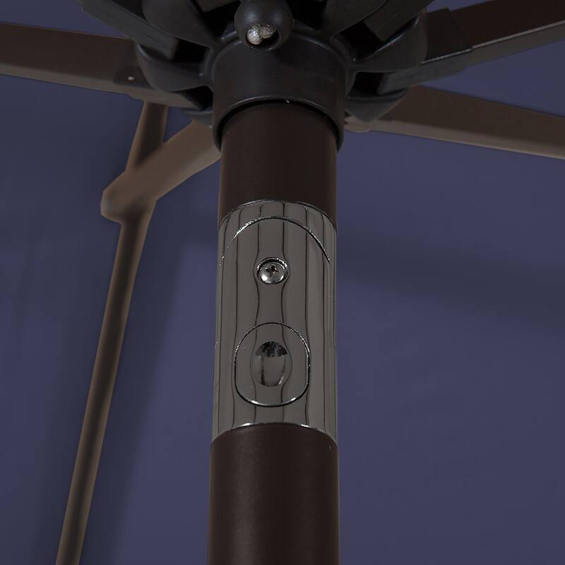 Brock 9-Foot Market Patio Umbrella with Concrete Base Weight Stand Included