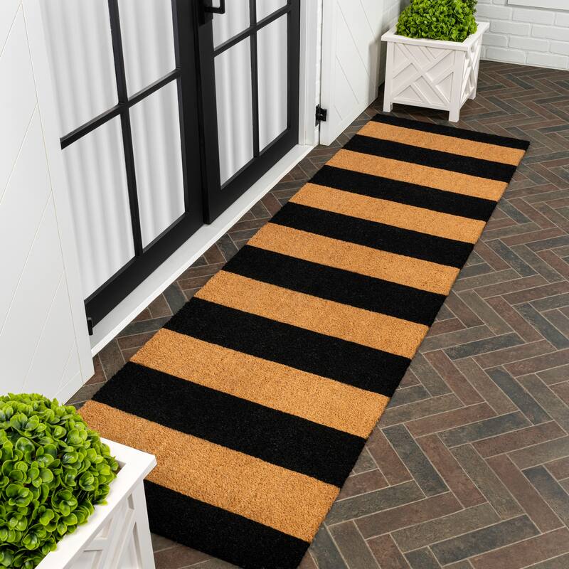 JONATHAN Y Classic Natural Coir Indoor/Outdoor Mat