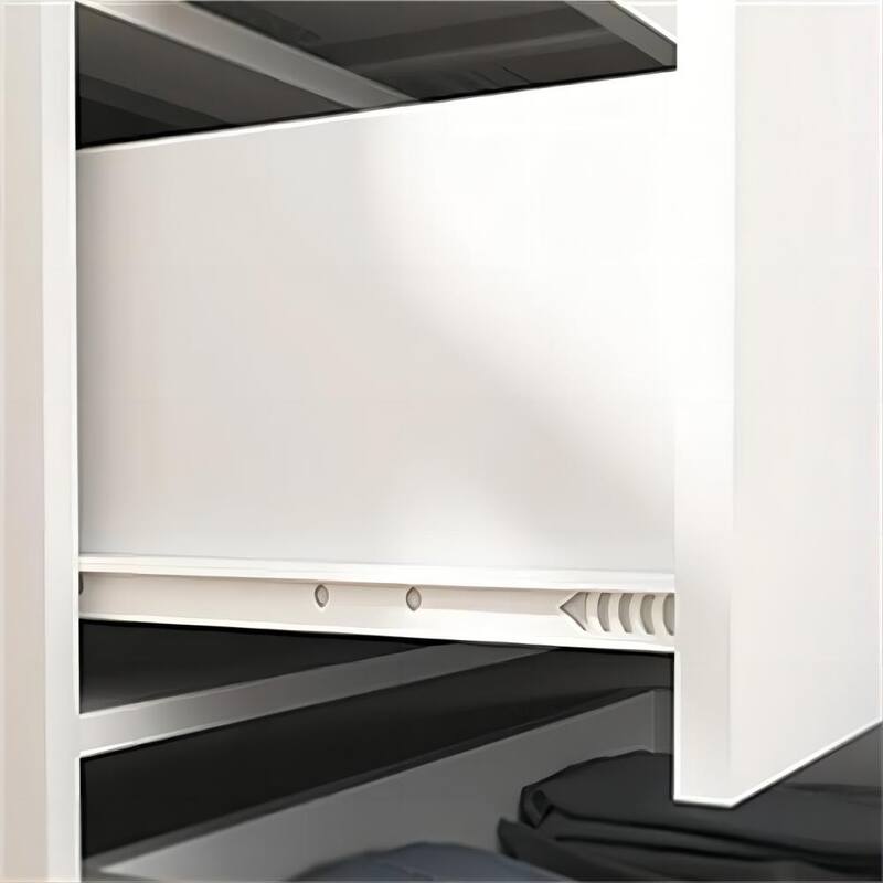 6 Drawer Dresser for Bedroom,Chest of Dressers,Modern Wooden Dresser Chest with Golden Handles