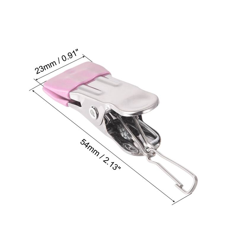Uxcell Laundry Clips with Buckle Stainless Steel Hanging Hooks