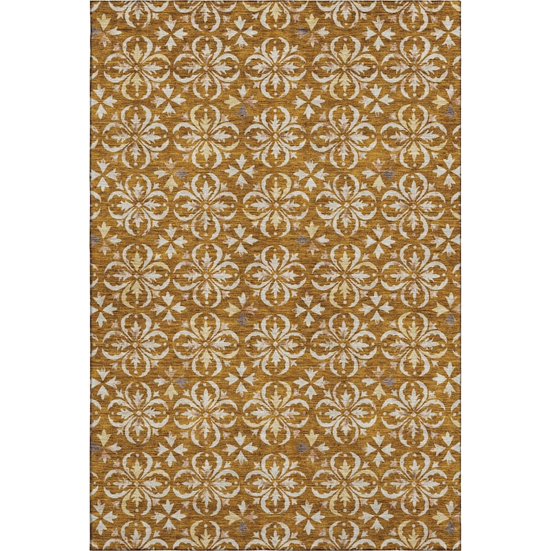Premium Washable Super Soft Transitional Medallions Mayfield Rug