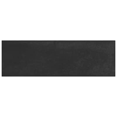 Merola Tile Coco Matte Black Hat 2" x 5-7/8" Porcelain Floor and Wall Tile