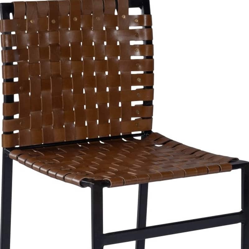 17-inch Faux Leather Side Chair for Living Room and Office - 19” x 17” x 33.25”