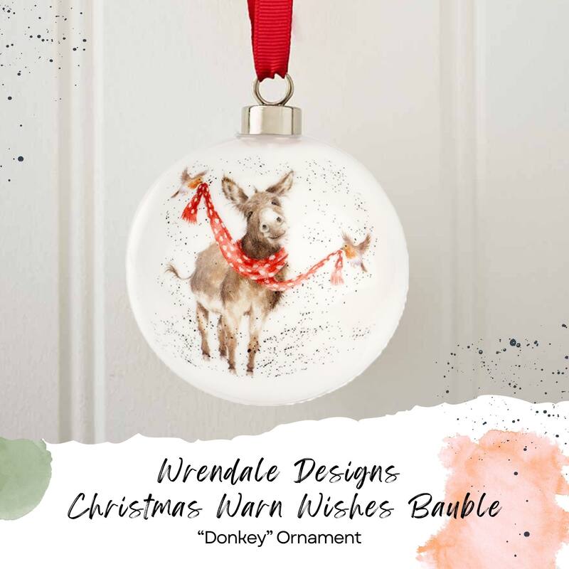 Royal Worcester Wrendale Designs Christmas Bauble