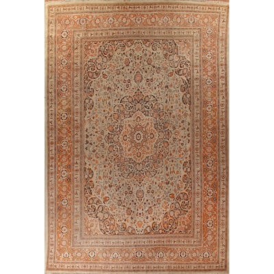 Antique Tabriz Haj Jalili Persian Rug Handmade Floral Wool Carpet - 13'5" x 18'9"