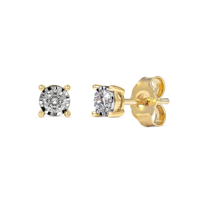 1/20ct - 3/4ct TDW Diamond Stud Earrings in Silver for Women