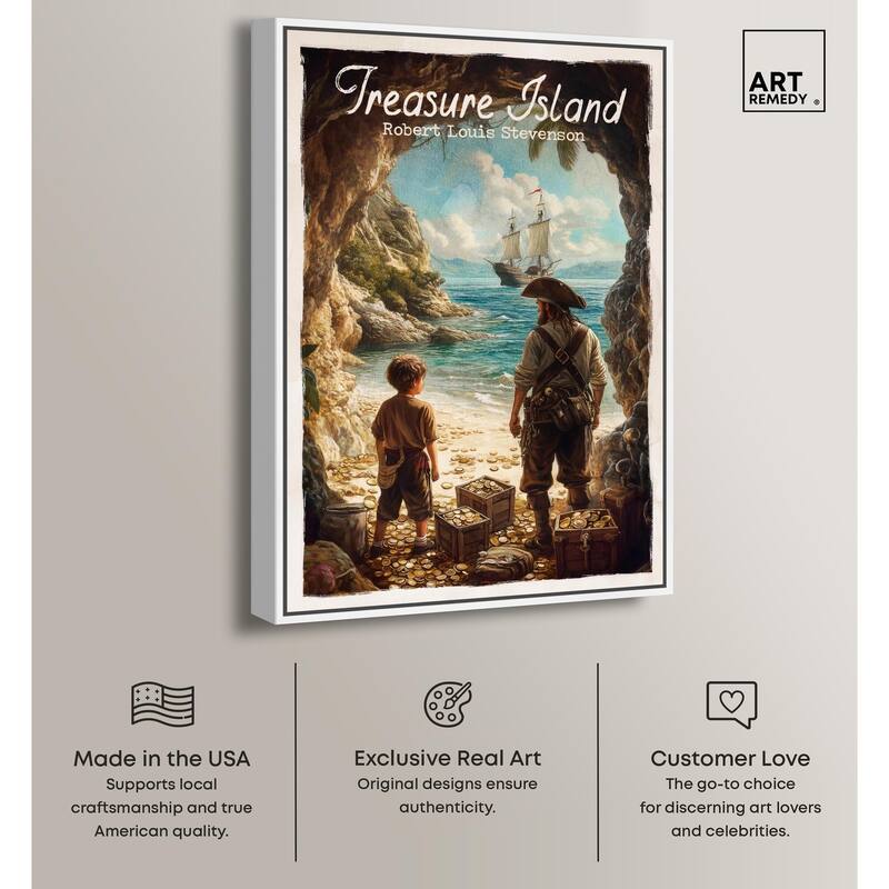 Treasure Island Classic Canvas by Art Remedy