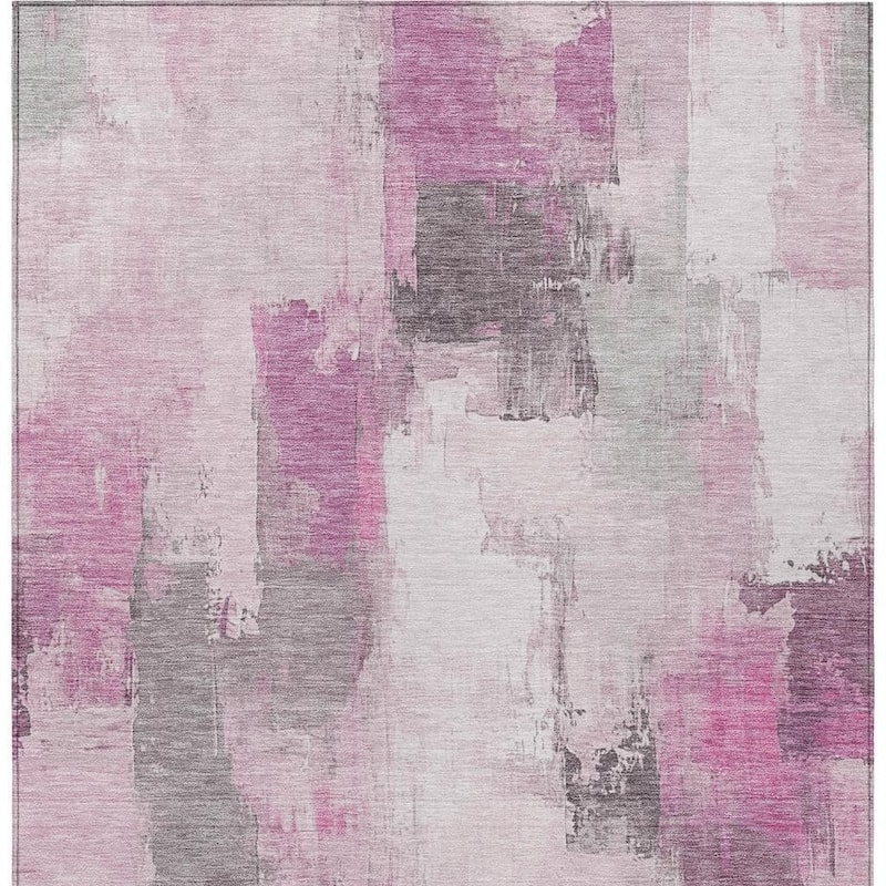 HomeRoots Abstract Transitional Rectangle Outdoor Rug