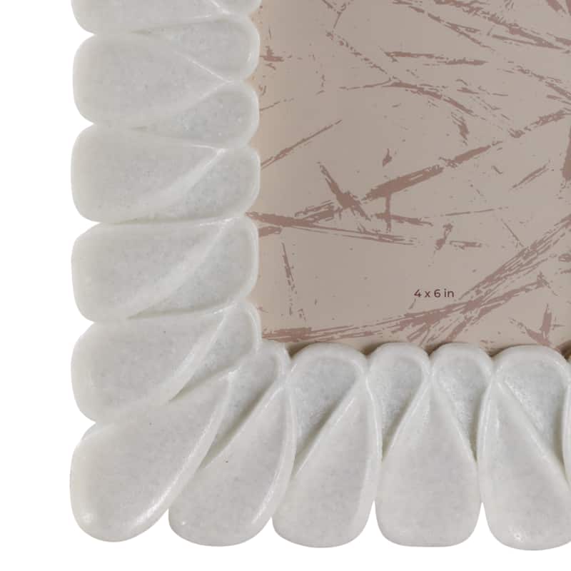 Resin Photo Frame Sculpted Dimensional Design and Textured Contours