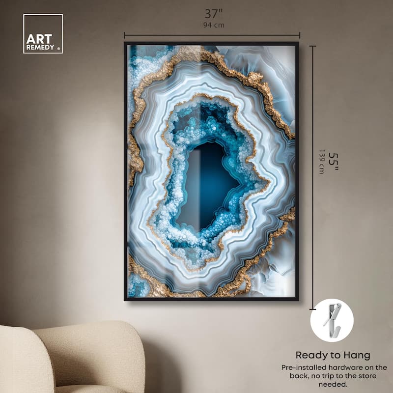 Gilded Geode Eye II Shadowbox by Art Remedy
