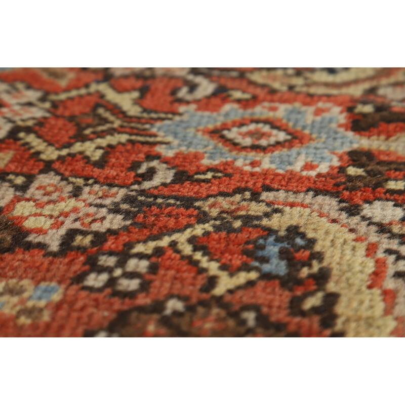 Hand Knotted Oriental 100% Wool Carpet Traditional Medallion Oranges & Rust Mahal Area Rug - 14' 5'' X 10' 11''