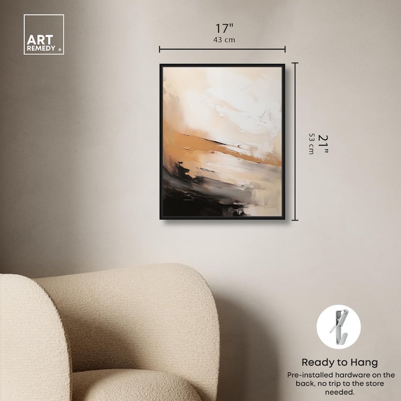 Baked Clay III Canvas by Art Remedy