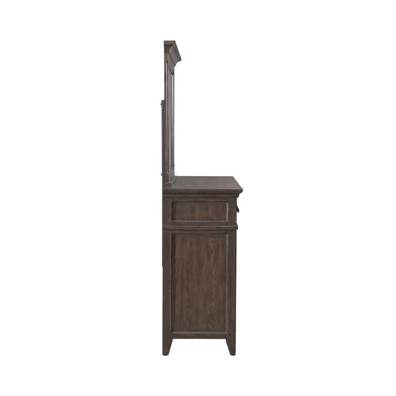 Liberty Furniture Paradise Valley King Panel Bed, Dresser & Mirror, Chest