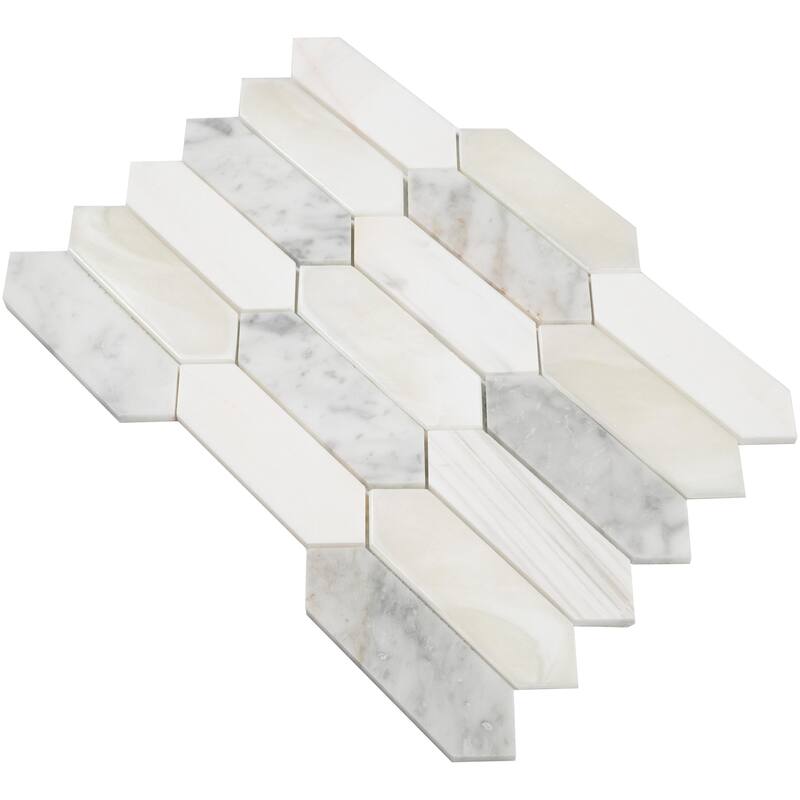 Ackland AKM-SG-2X6SPX-CA 10" x 14" Glass Dot-Mounted Wall Mosaic Tile