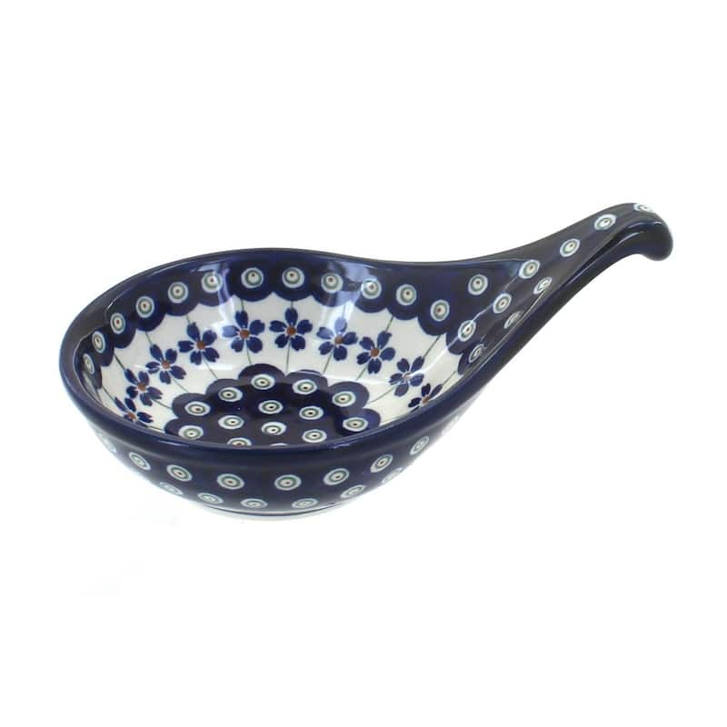 Blue Rose Polish Pottery 167 Zaklady Olive Dish