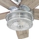 preview thumbnail 9 of 8, 52" Honeywell Foxhaven Indoor/Outdoor Rustic Farmhouse Ceiling Fan, Galvanized