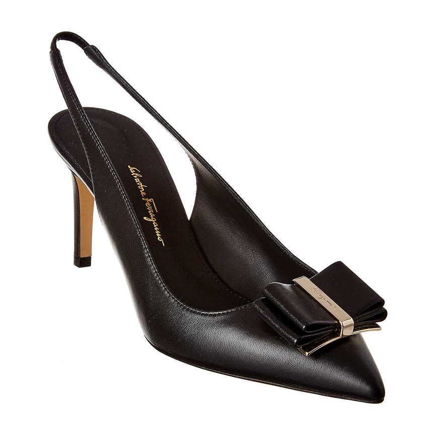 ferragamo double bow pump