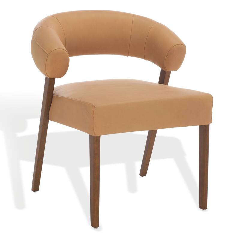 SAFAVIEH Couture Jarvis Curved Back Dining Chair, Fully Assembled - 26"W x 26"D x 31"H