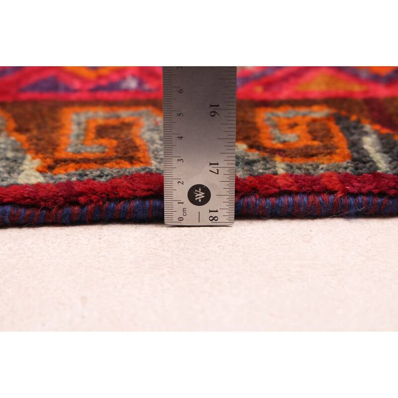 ECARPETGALLERY Hand-knotted Melis Vintage Red Wool Rug - 5'1 x 6'9