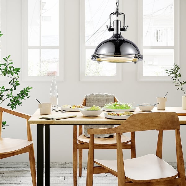 Dylan Chrome Industrial Pendant Light, 16 inches - On Sale ...