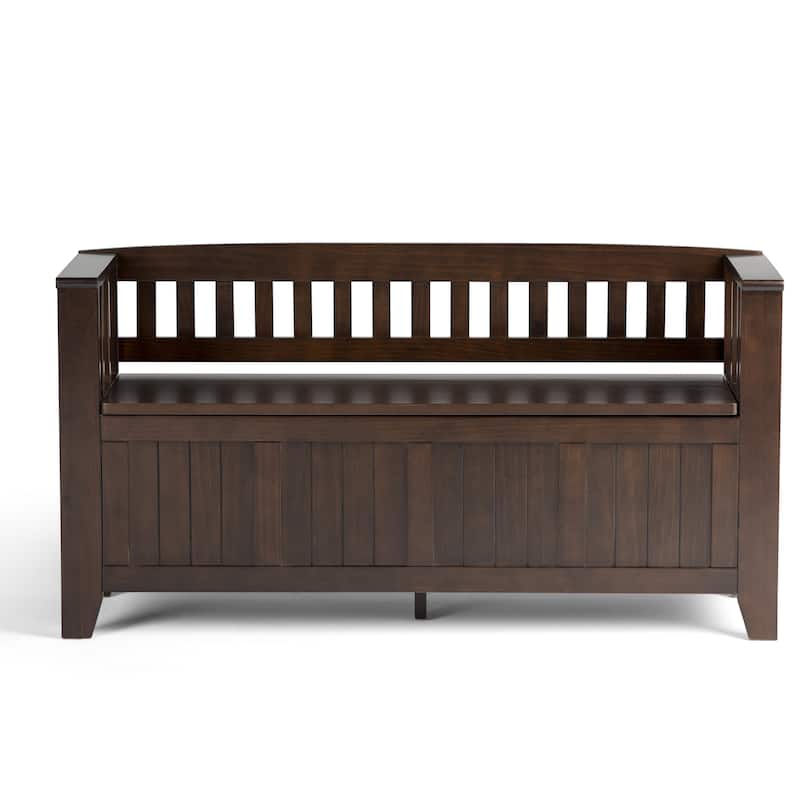 WYNDENHALL Normandy Solid Wood 48-inch Entryway Storage Bench