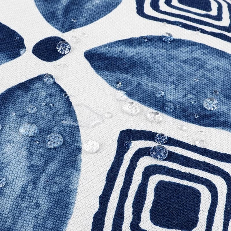 2 Pack Outdoor Throw Pillows, Waterproof & Fade-Resistant Patio Cushions -Soft & Comfortable Decorative Pillow Covers (18x18")