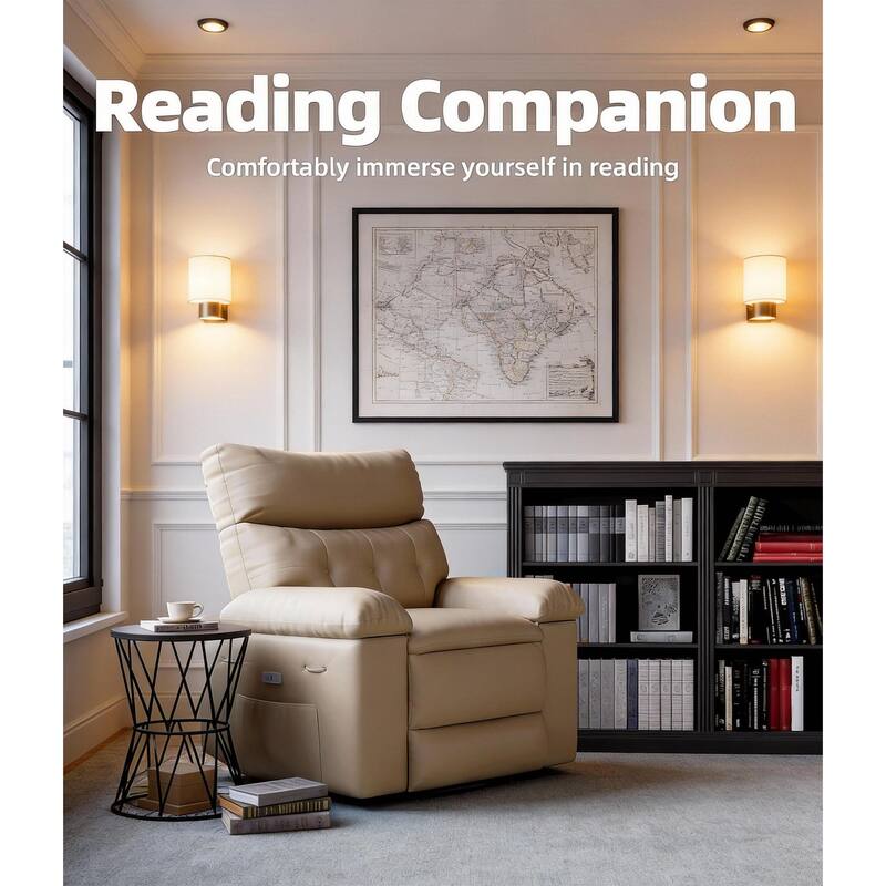 26.77"W Oversized Extra Wide Manual Recliner Chair, with Overstuffed Arms & Back Support