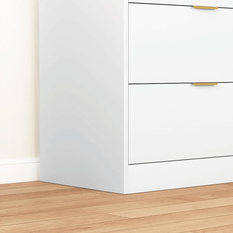 8-Drawer Wooden Dresser for Bedroom, Modern Chest of Drawers