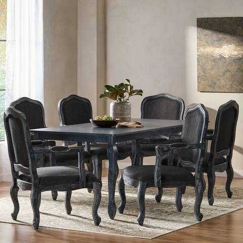 Bannock Upholstered Expandable 7 Piece Dining Set by Christopher Knight Home