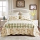 preview thumbnail 7 of 9, Greenland Home Fashions Bliss 100% Cotton Authentic Patchwork Quilt Set