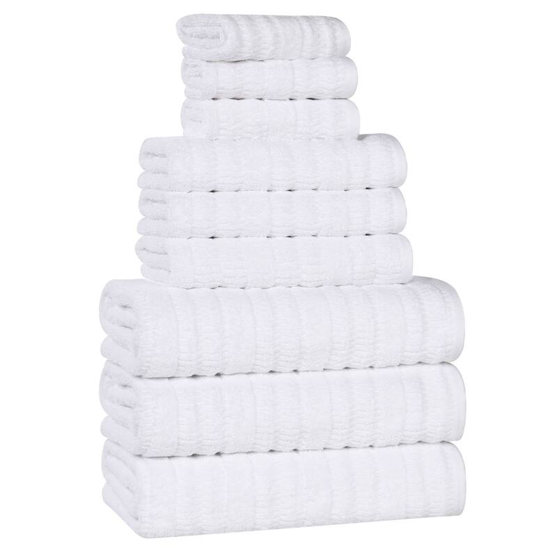Superior Mika Smart Twist Viscose Cotton Blend 9 Piece Towel Set