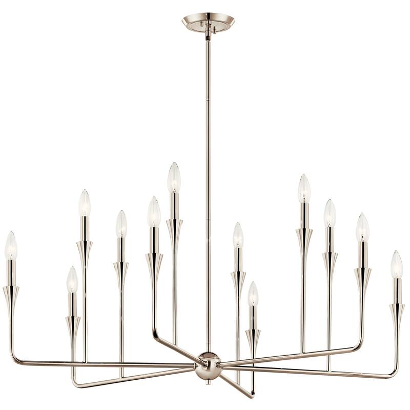 Kichler Lighting Alvaro Candle Chandelier - 39.75 - Polished Nickel