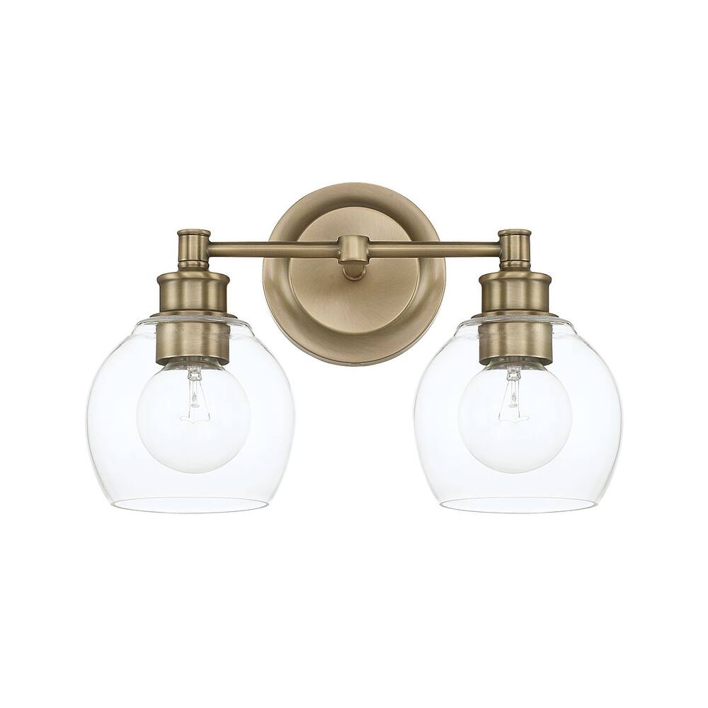Mid-Century 2-light Bath/Vanity Fixture