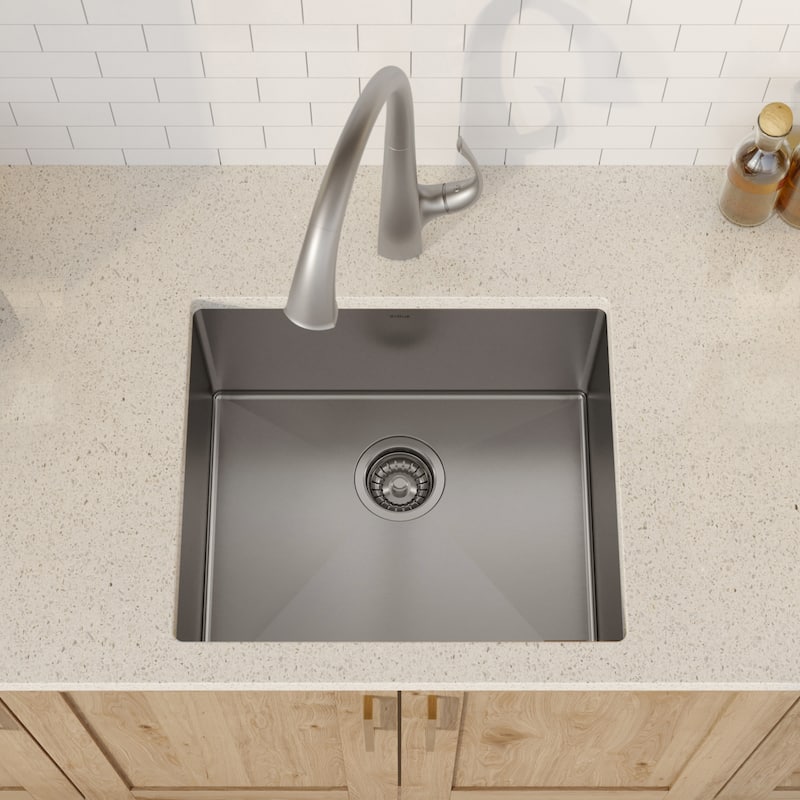 KRAUS Standart PRO Undermount Single Bowl Stainless Steel Kitchen Sink