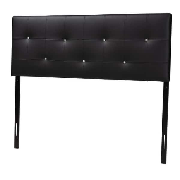 slide 2 of 9, Silver Orchid Caillol Crystal Tufted Headboard