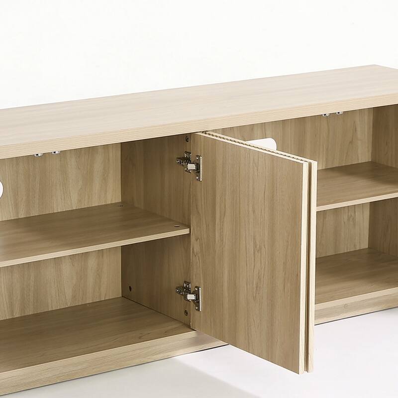 Mid-Century Modern 4-Door Storage Sideboard Cabinet