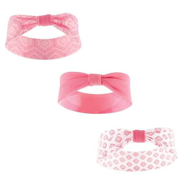 slide 1 of 1, Yoga Sprout Baby Girl Cotton Headbands 3pk, Moroccan, 12-24 Months - Moroccan Moroccan - 12-24 Months